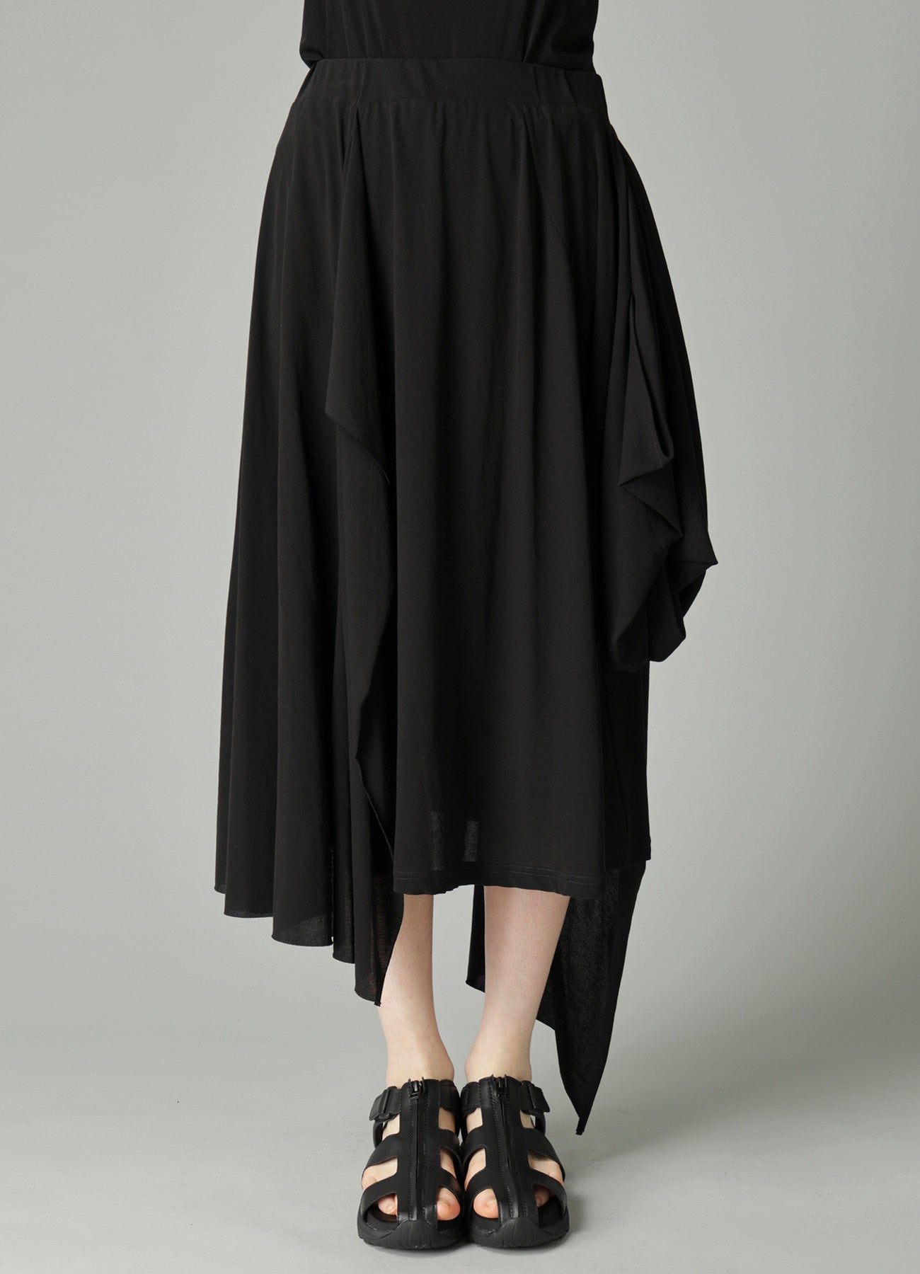 HIGH TWISTED SIINGLE JERSEY DRAPED SKIRT