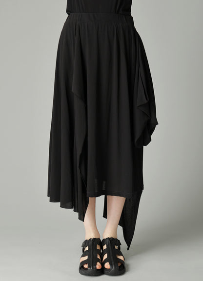 HIGH TWISTED SIINGLE JERSEY DRAPED SKIRT