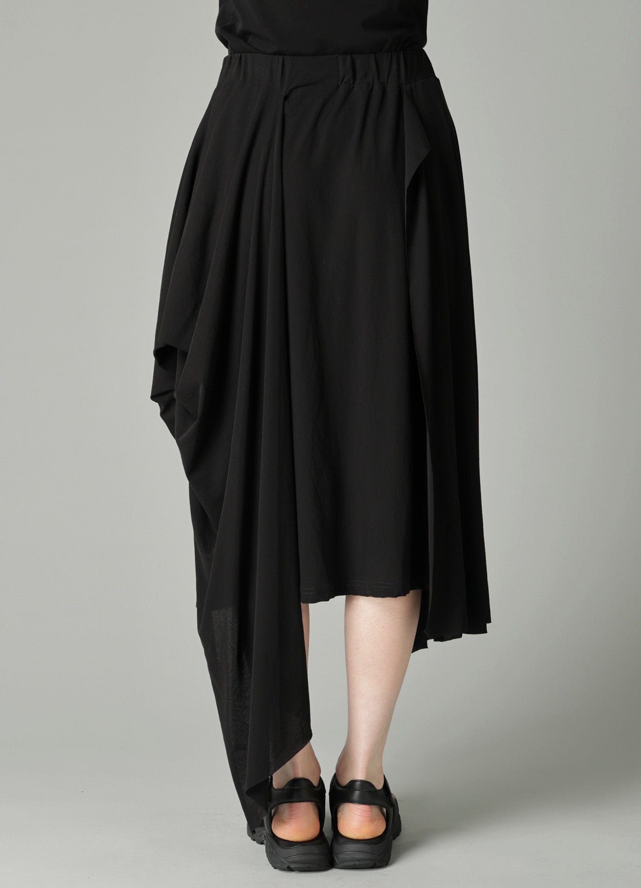 HIGH TWISTED SIINGLE JERSEY DRAPED SKIRT