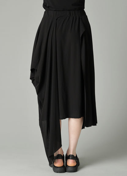 HIGH TWISTED SIINGLE JERSEY DRAPED SKIRT