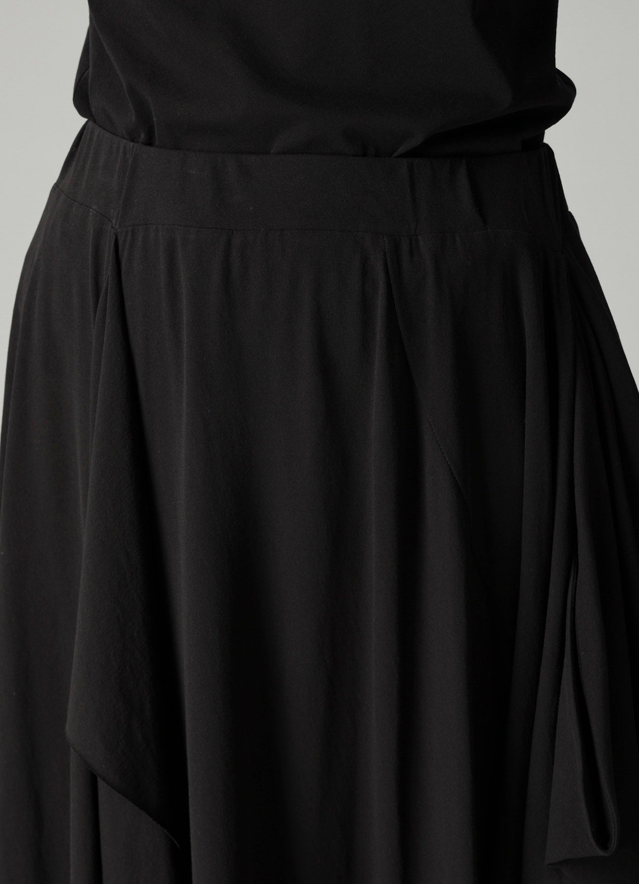 HIGH TWISTED SIINGLE JERSEY DRAPED SKIRT