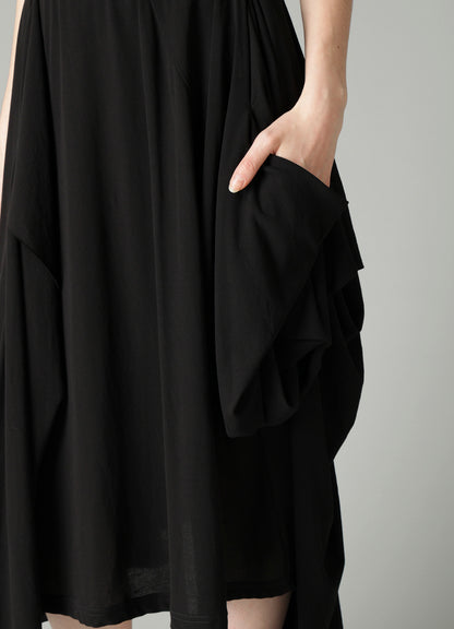 HIGH TWISTED SIINGLE JERSEY DRAPED SKIRT