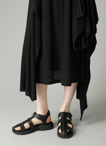 HIGH TWISTED SIINGLE JERSEY DRAPED SKIRT