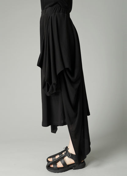 HIGH TWISTED SIINGLE JERSEY DRAPED SKIRT