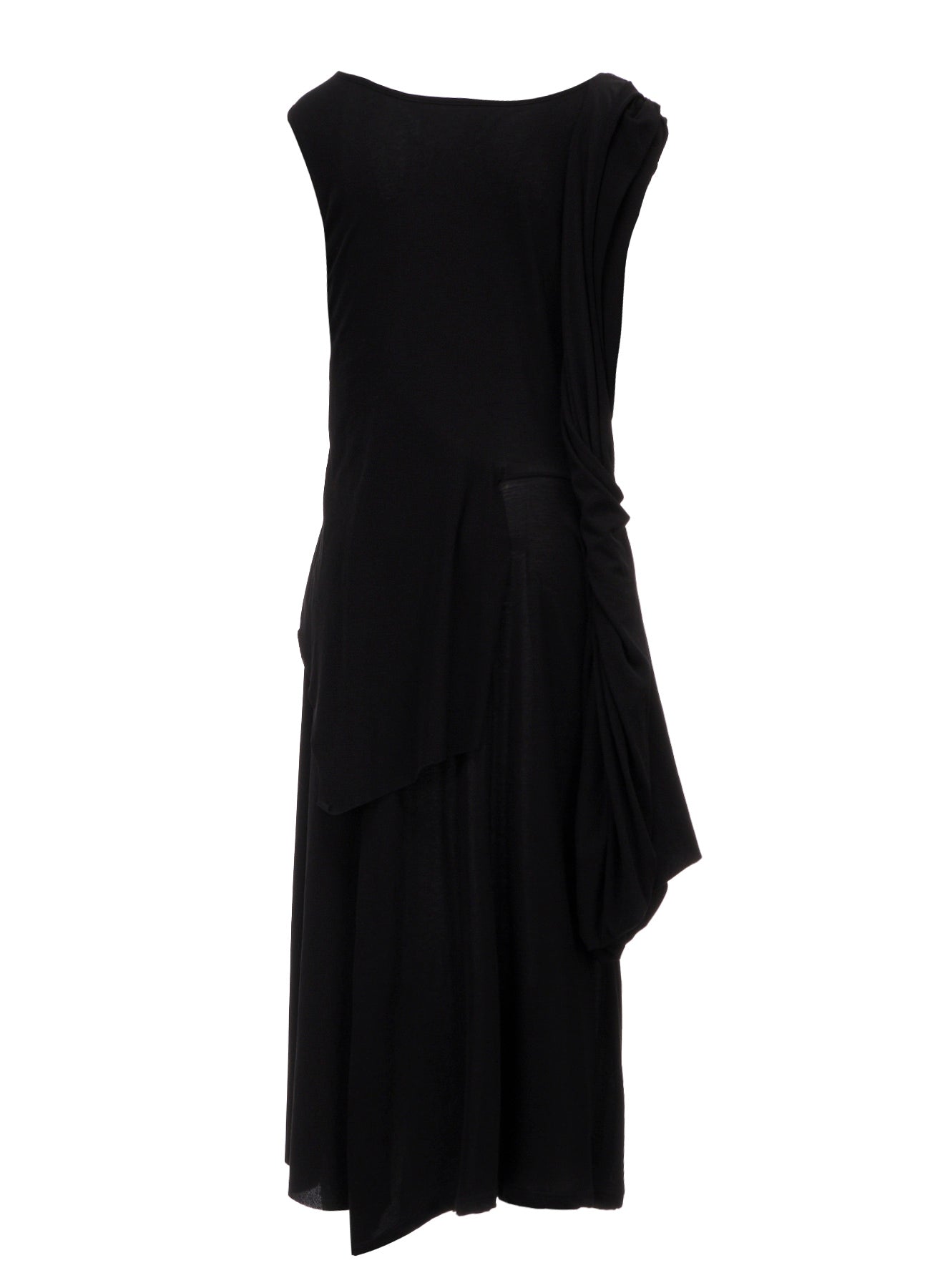 HIGH TWISTED SIINGLE JERSEY DRAPED DRESS