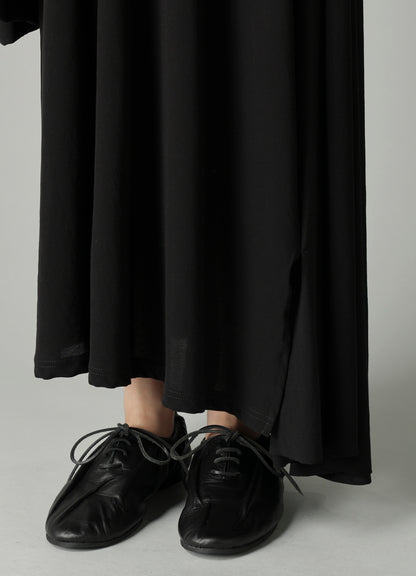 HIGH TWISTED SIINGLE JERSEY DRAPED DRESS