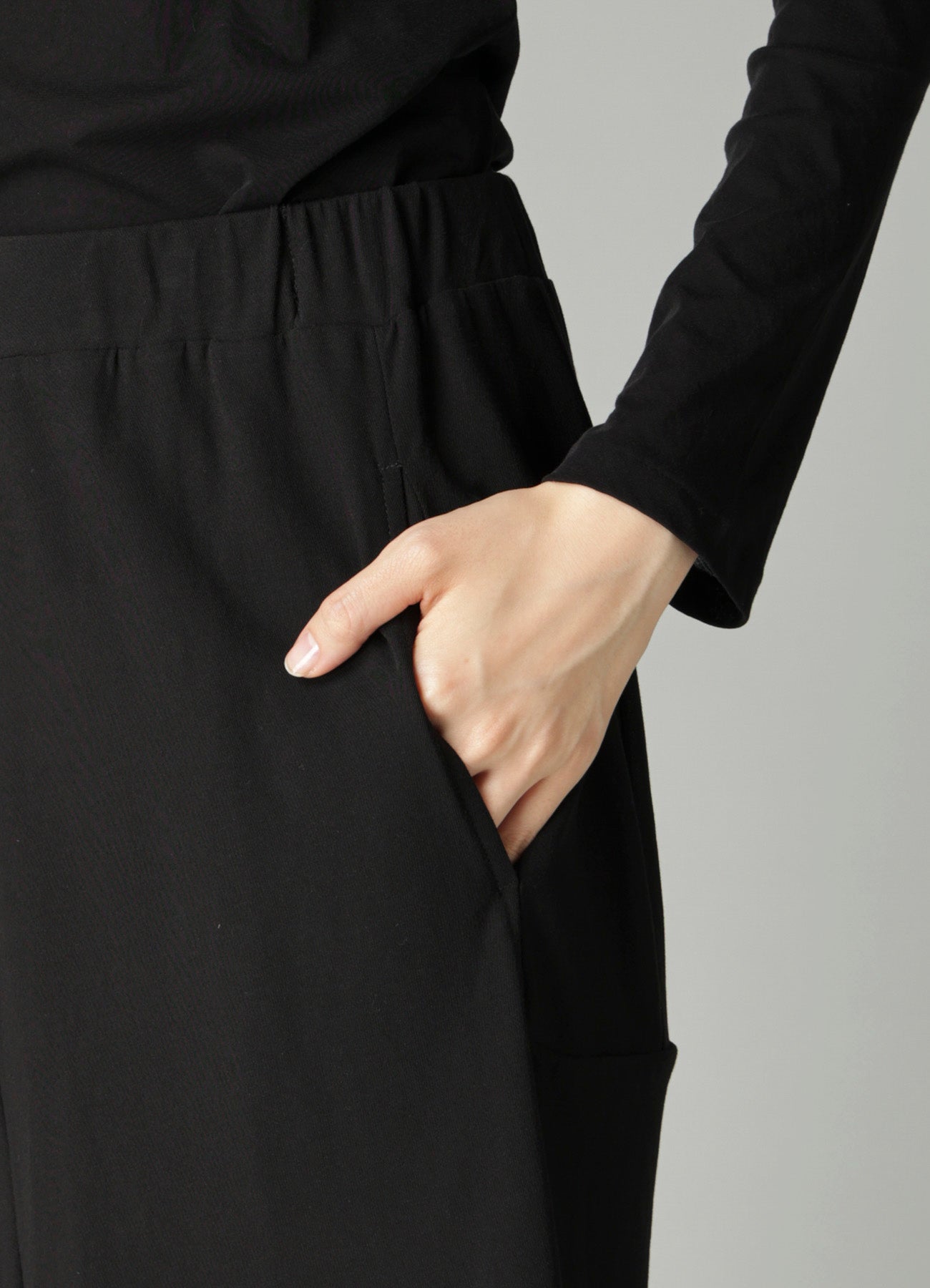 HIGH TWISTED SIINGLE JERSEY DRAPED SKIRT