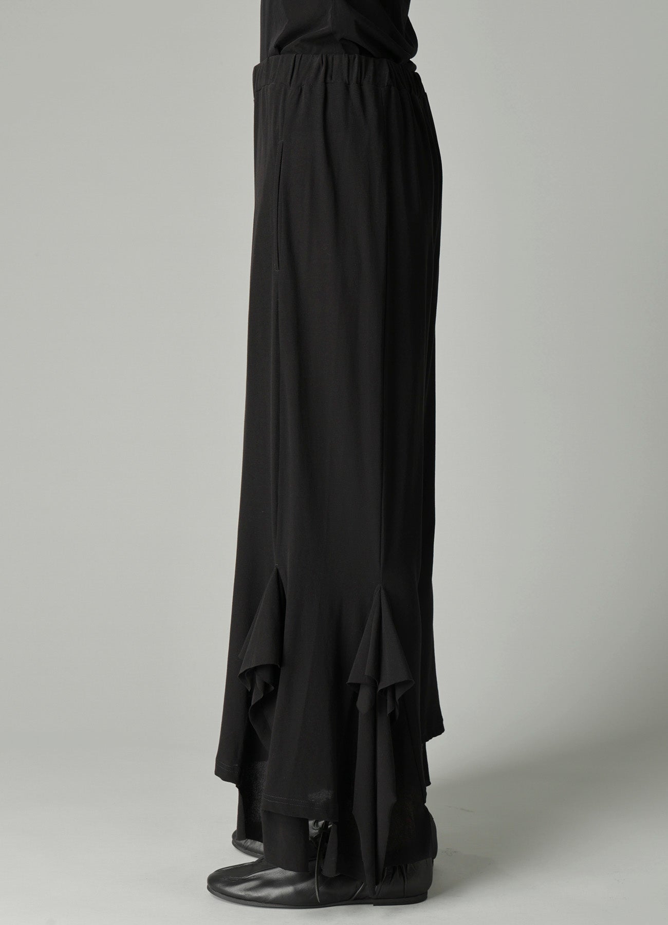 HIGH TWISTED SINGLE JERSEY DRAPED PANTS – THE SHOP YOHJI YAMAMOTO