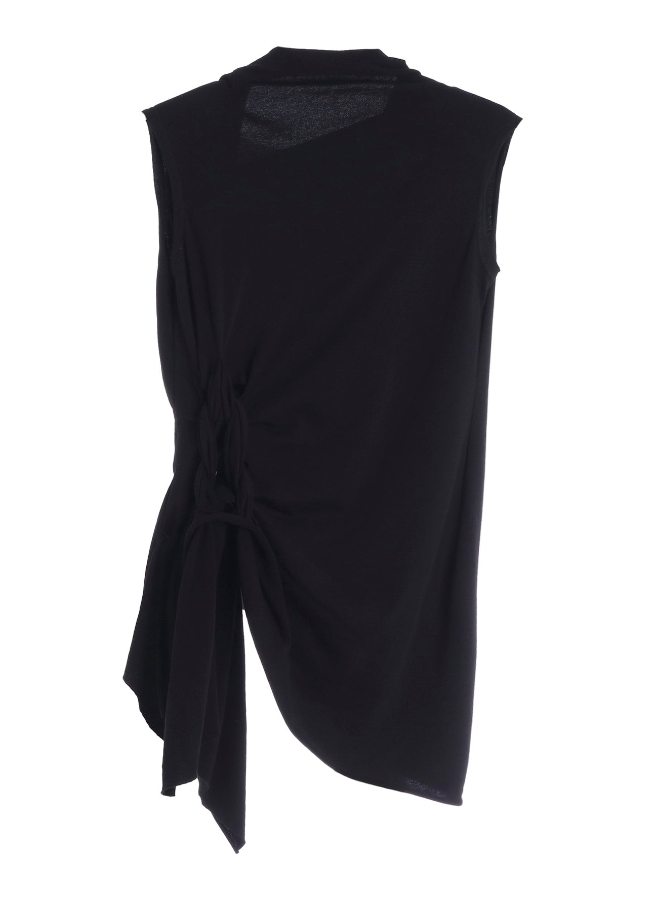 HIGH TWISTED FRENCH TERRY BRAIDED SLEEVELESS T