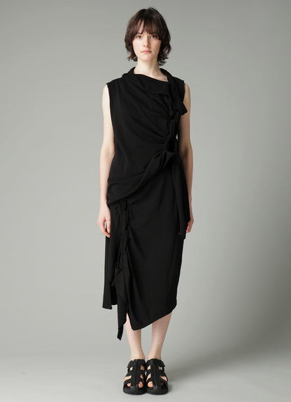 HIGH TWISTED FRENCH TERRY BRAIDED SLEEVELESS T