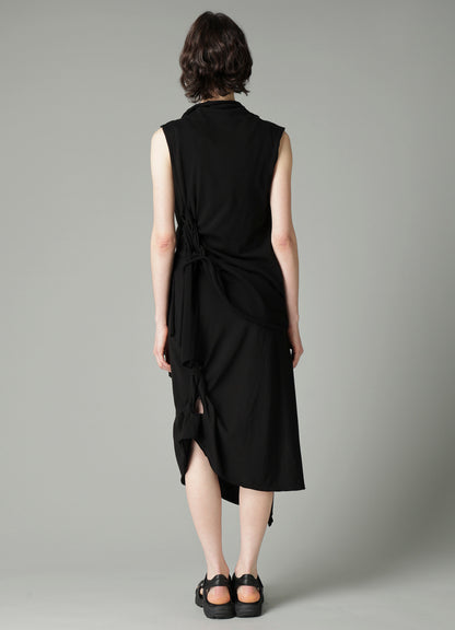 HIGH TWISTED FRENCH TERRY BRAIDED SLEEVELESS T