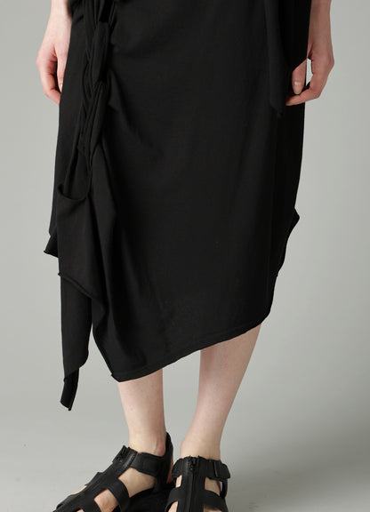 HIGH TWISTED FRENCH TERRY BRAIDED SLEEVELESS T