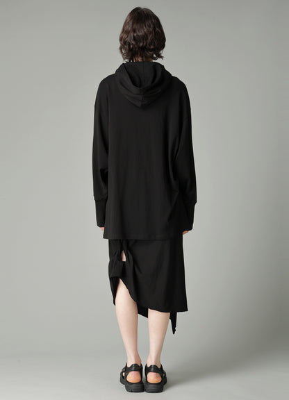 HIGH TWISTED FRENCH TERRY BRAIDED HOODIE