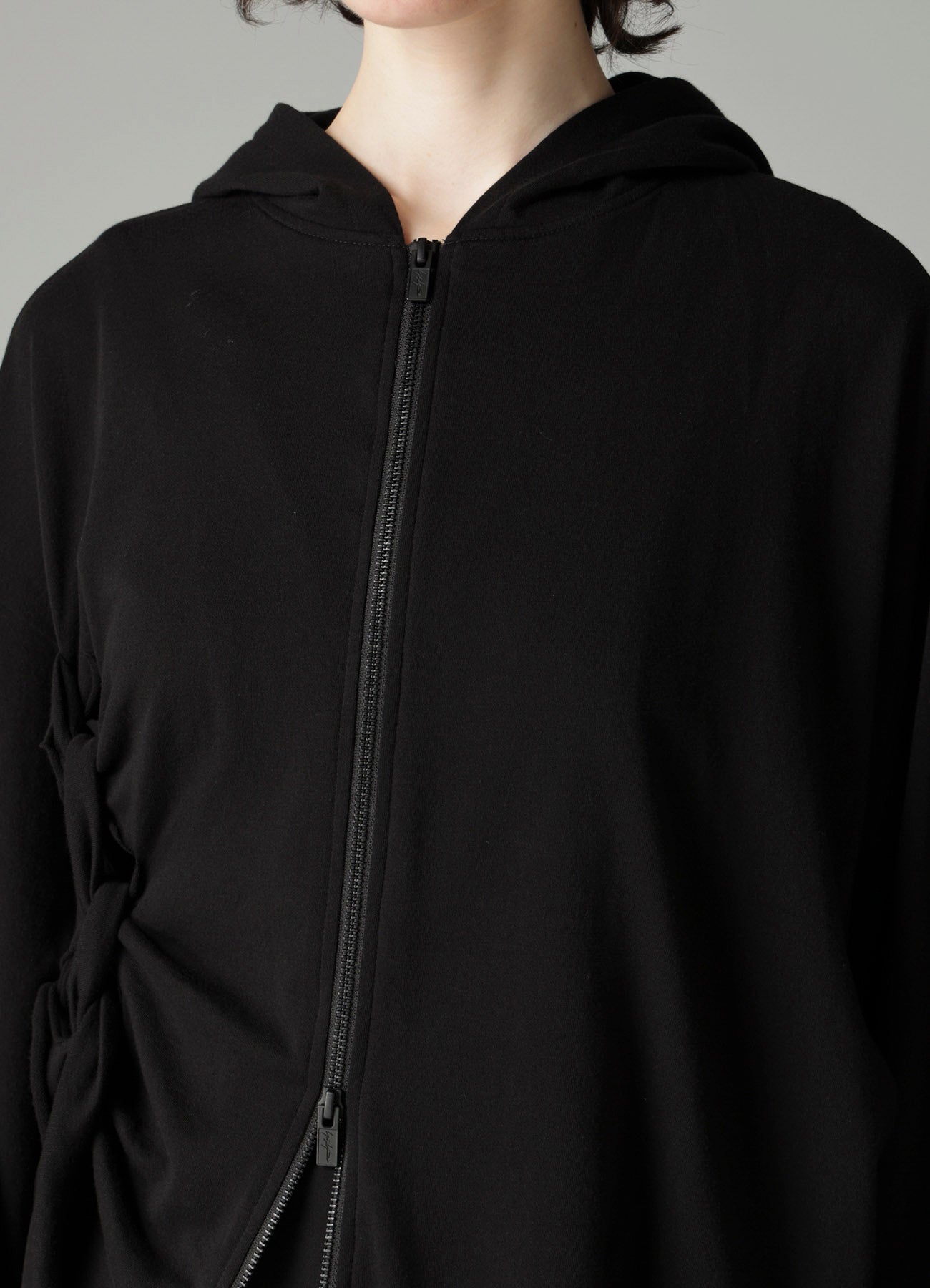 HIGH TWISTED FRENCH TERRY BRAIDED HOODIE