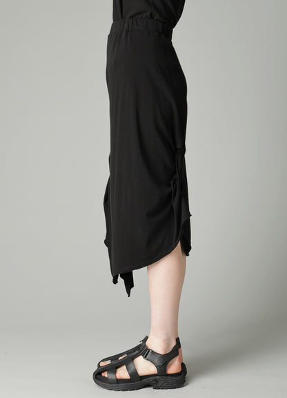 HIGH TWISTED FRENCH TERRY BRAIDED SKIRT