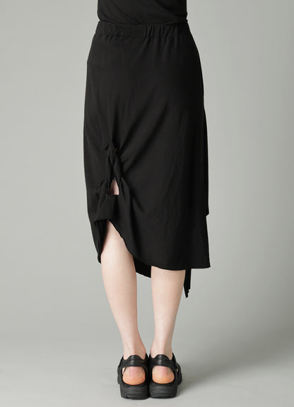 HIGH TWISTED FRENCH TERRY BRAIDED SKIRT