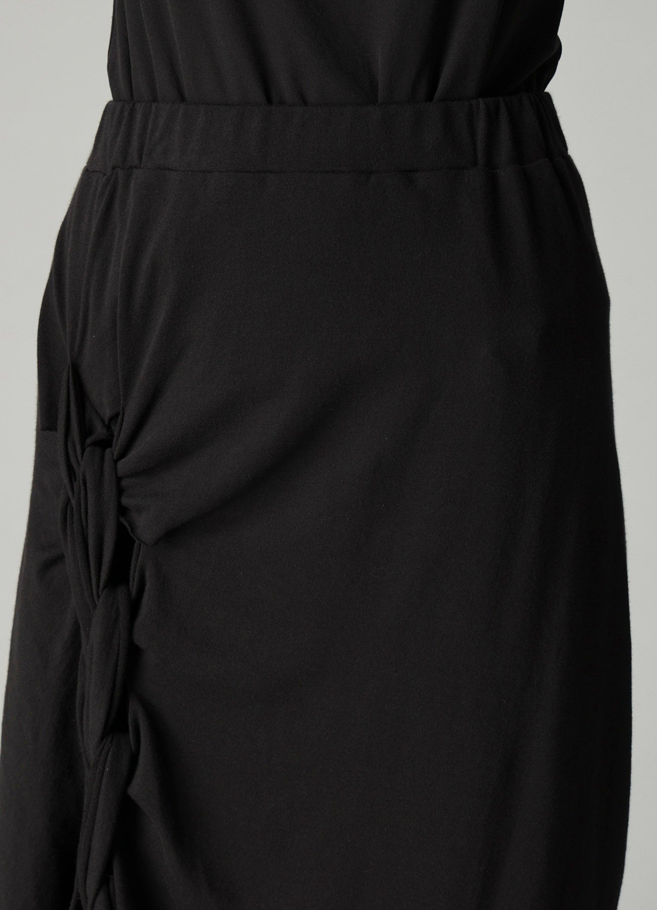 HIGH TWISTED FRENCH TERRY BRAIDED SKIRT – THE SHOP YOHJI YAMAMOTO