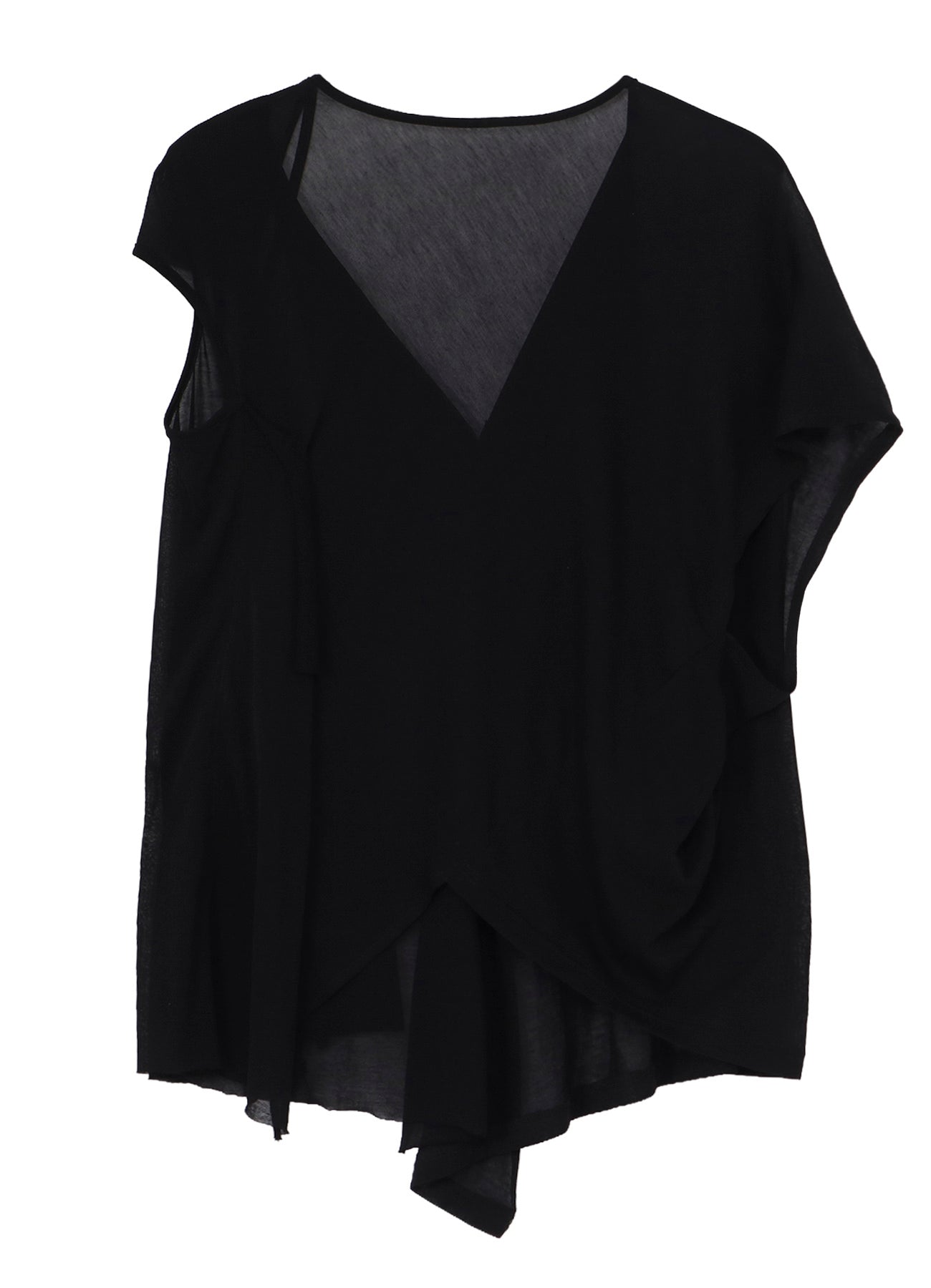 SHEER SINGLE JERSEY DRAPED SLEEVELESS CD – THE SHOP YOHJI YAMAMOTO