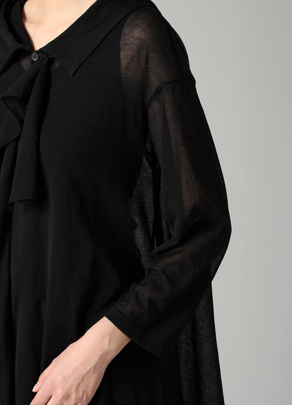 SHEER SINGLE JERSEY DRAPED UNBALANCE CD