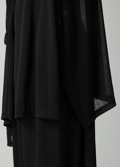 SHEER SINGLE JERSEY DRAPED UNBALANCE CD