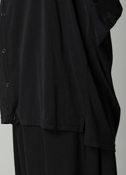 SHEER SINGLE JERSEY SHORT SLEEVE CARDIGAN