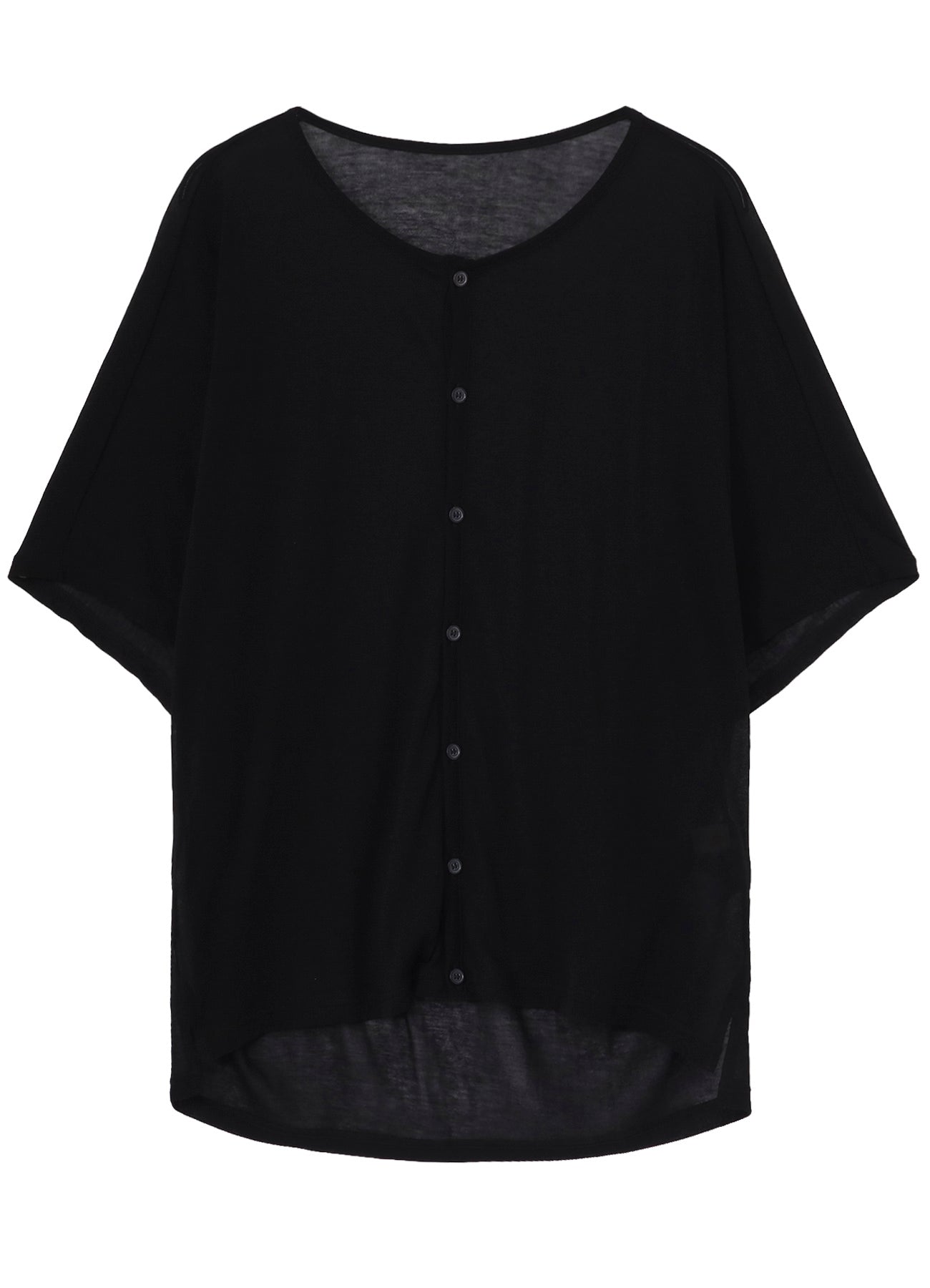 SHEER SINGLE JERSEY SHORT SLEEVE CARDIGAN – THE SHOP YOHJI YAMAMOTO