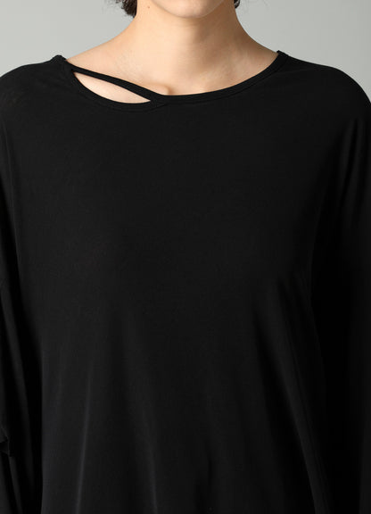 SOFT SINGLE JERSEY DRAPED SLEEVE T