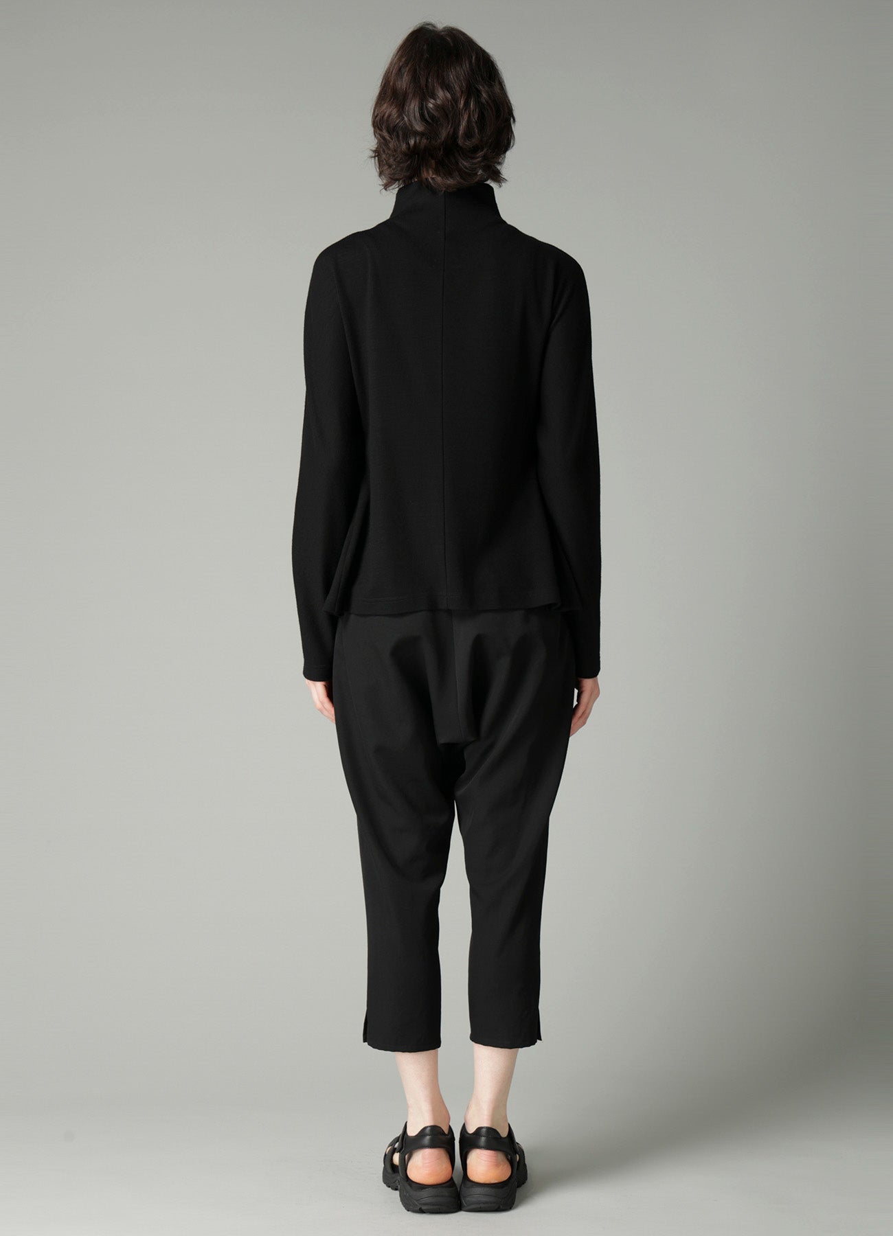 WOOL INTERLOCK WAIST DARTS ZIP CARDIGAN – THE SHOP YOHJI YAMAMOTO