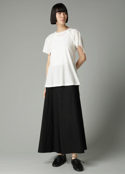 LOW D JERSEY FLARE SHORT SLV T
