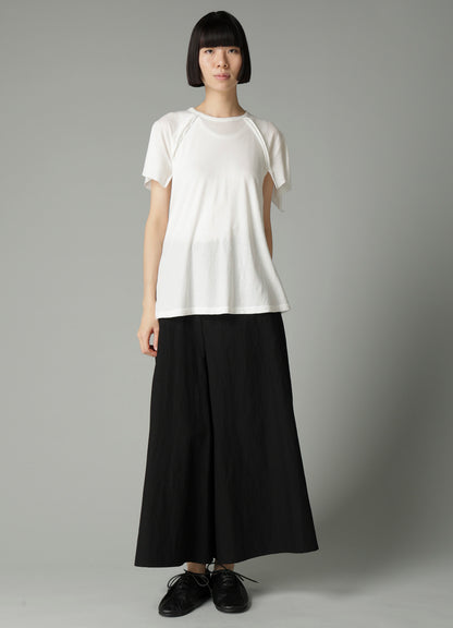 LOW D JERSEY FLARE SHORT SLV T