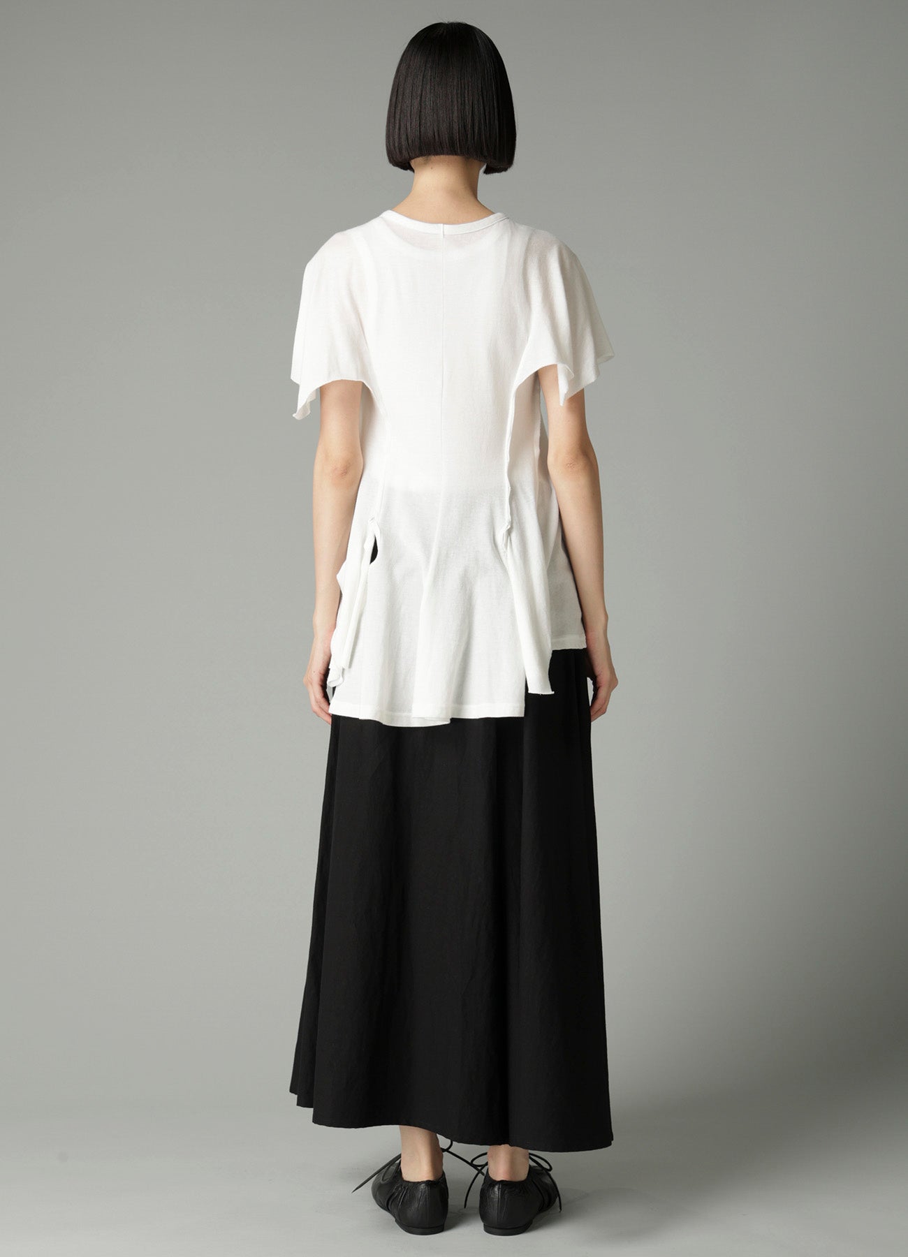 LOW D JERSEY FLARE SHORT SLV T