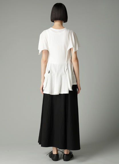 LOW D JERSEY FLARE SHORT SLV T
