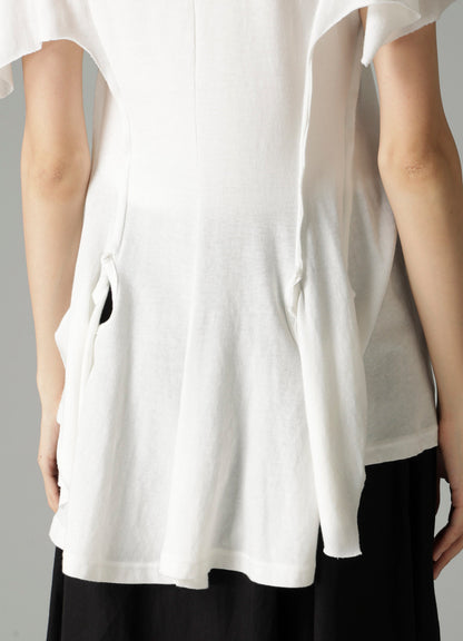 LOW D JERSEY FLARE SHORT SLV T