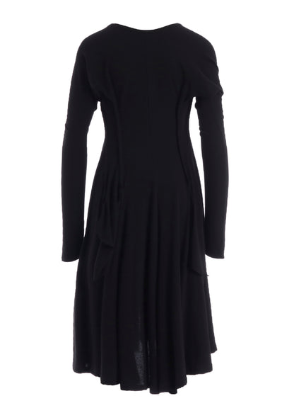 LOW D JERSEY FLARE LONG CARDIGAN