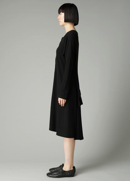 LOW D JERSEY FLARE LONG CARDIGAN