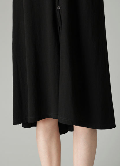 LOW D JERSEY FLARE LONG CARDIGAN