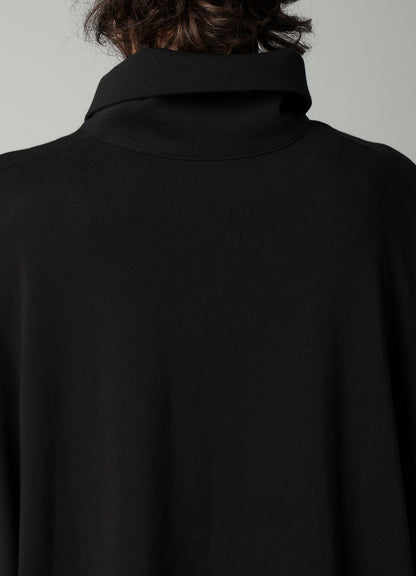 HIGH TWISTED FRENCH TERRY STAND COLLAR CARDIGAN