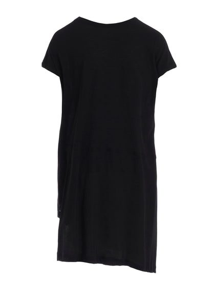 SOFT SINGLE JERSEY UNBALANCED SHORT SLV T