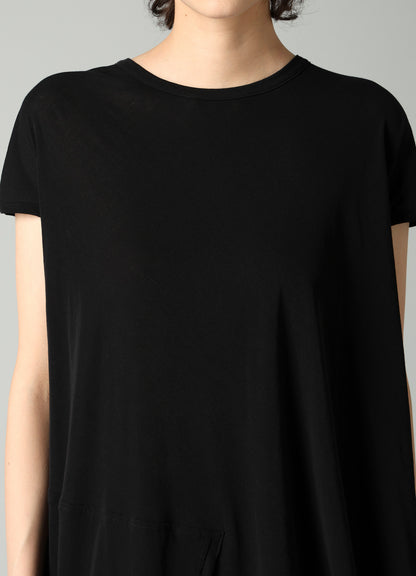 SOFT SINGLE JERSEY UNBALANCED SHORT SLV T