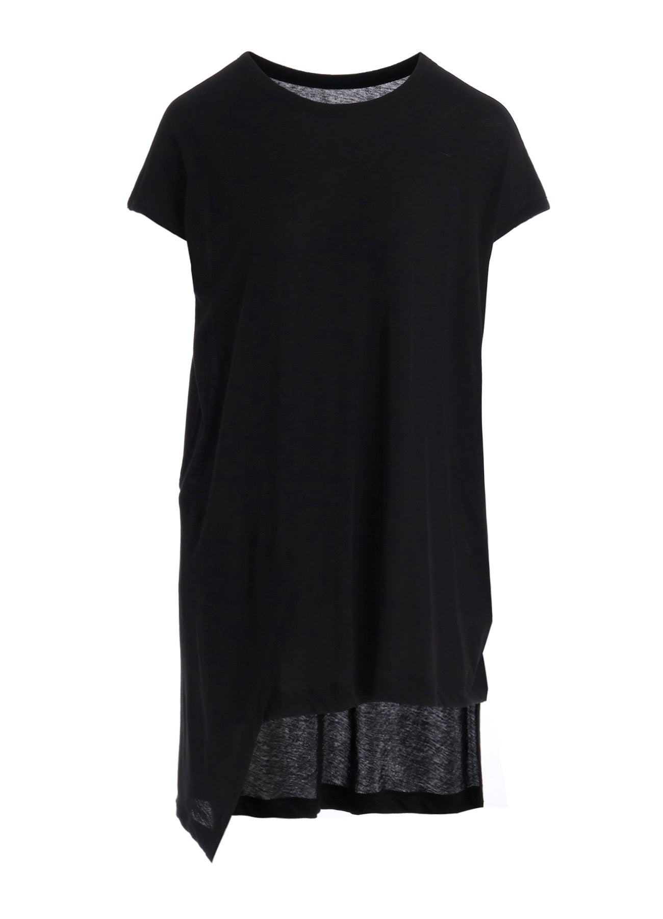 SOFT SINGLE JERSEY UNBALANCED SHORT SLV T