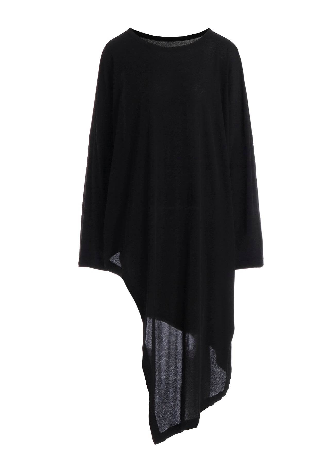 SOFT SINGLE JERSEY UNBALANCED LONG SLV T