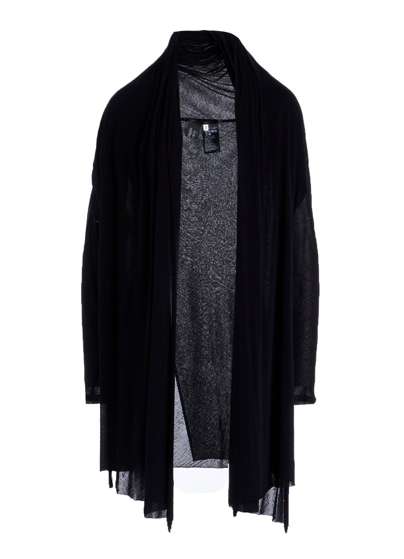HIGH TWISTED SHEER JERSEY MULTI-WAY CARDIGAN – THE SHOP YOHJI YAMAMOTO