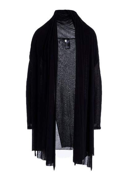HIGH TWISTED SHEER JERSEY MULTI-WAY CARDIGAN