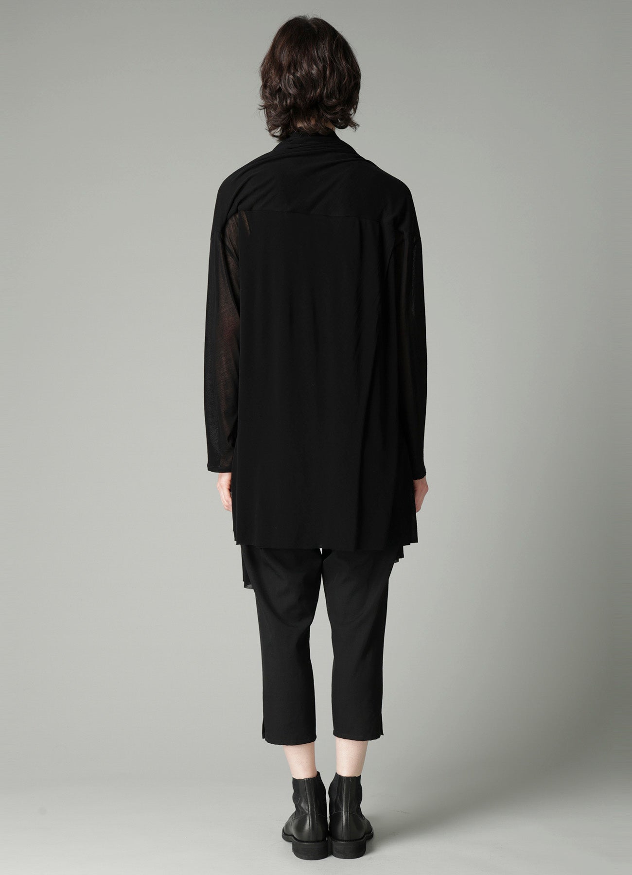 HIGH TWISTED SHEER JERSEY MULTI-WAY CARDIGAN – THE SHOP YOHJI YAMAMOTO