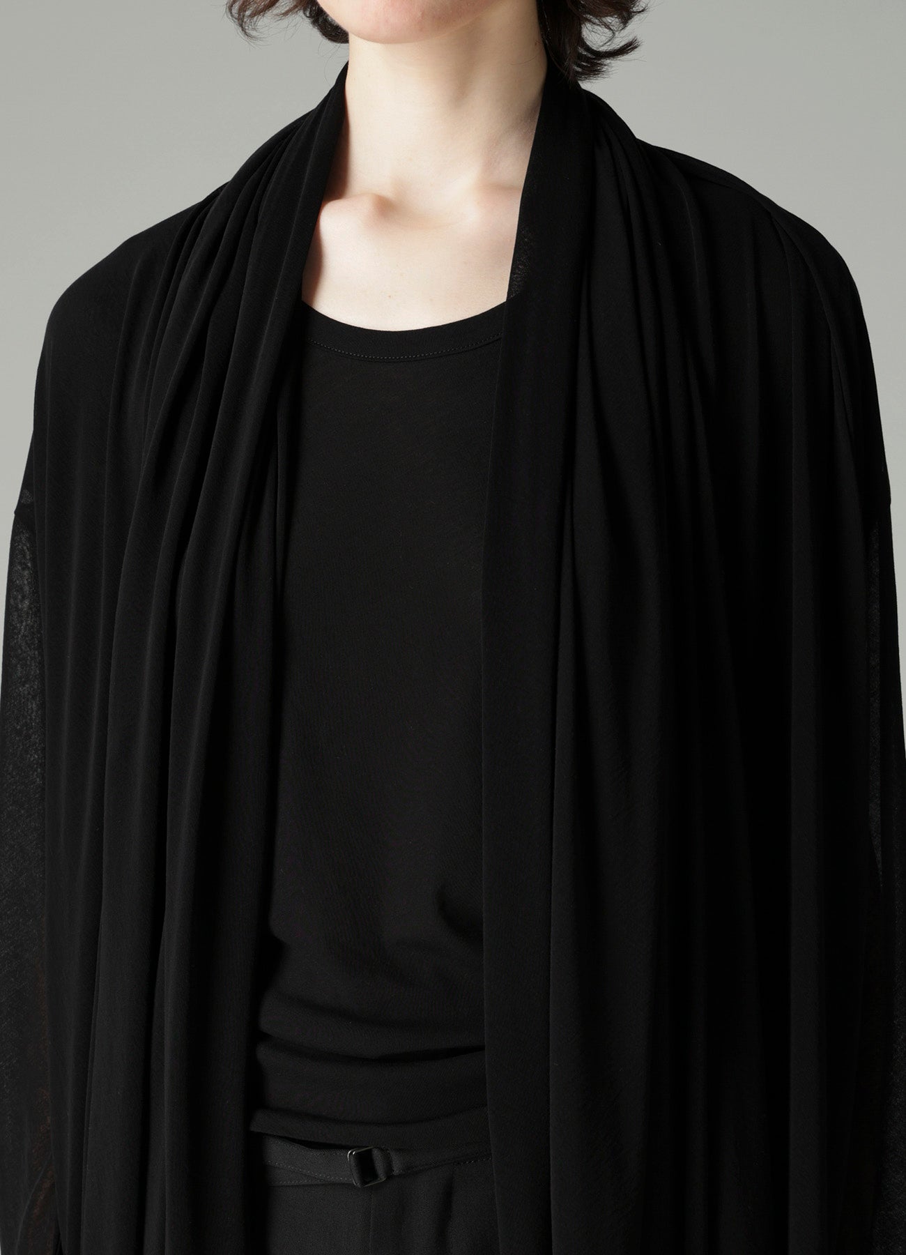 HIGH TWISTED SHEER JERSEY MULTI-WAY CARDIGAN – THE SHOP YOHJI YAMAMOTO