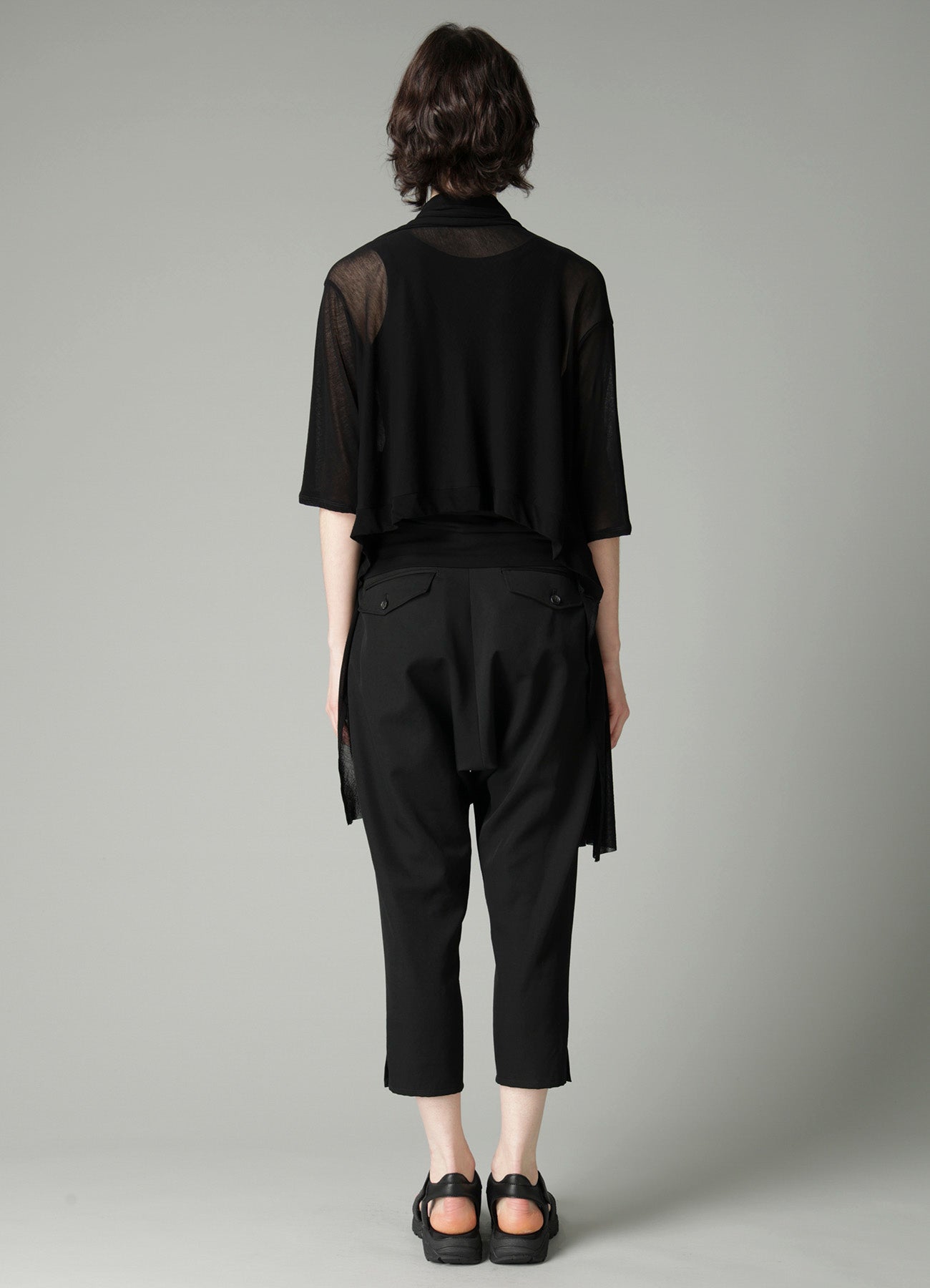 HIGH TWISTED SHEER JERSEY 3/4 SLEEEVE CARDIGAN – THE SHOP YOHJI