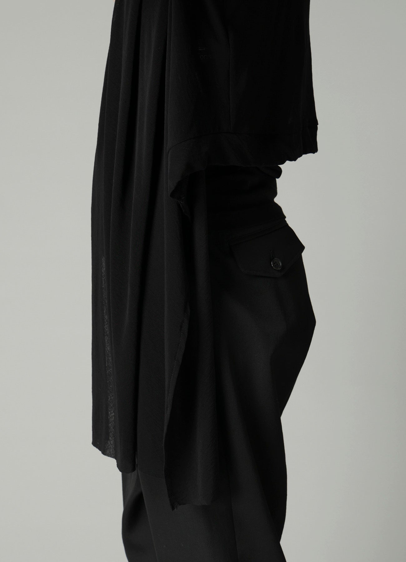 HIGH TWISTED SHEER JERSEY 3/4 SLEEEVE CARDIGAN – THE SHOP YOHJI
