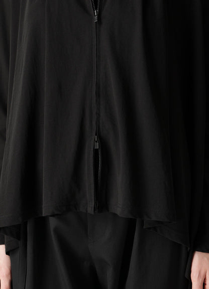 HIGH TWISTED SINGLE JERSEY GUSSET SHOULDER CARDIGAN