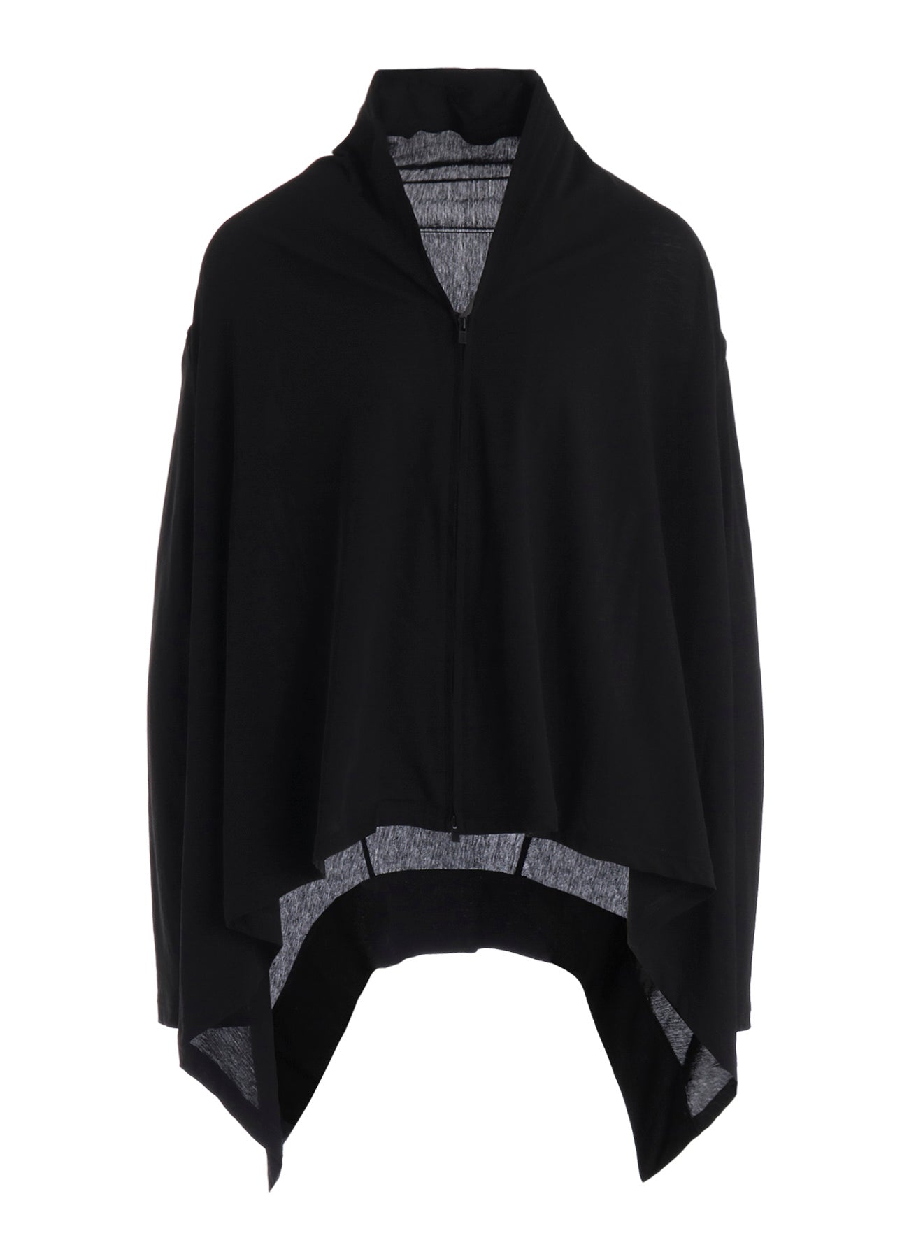 HIGH TWISTED SINGLE JERSEY GUSSET SHOULDER CARDIGAN