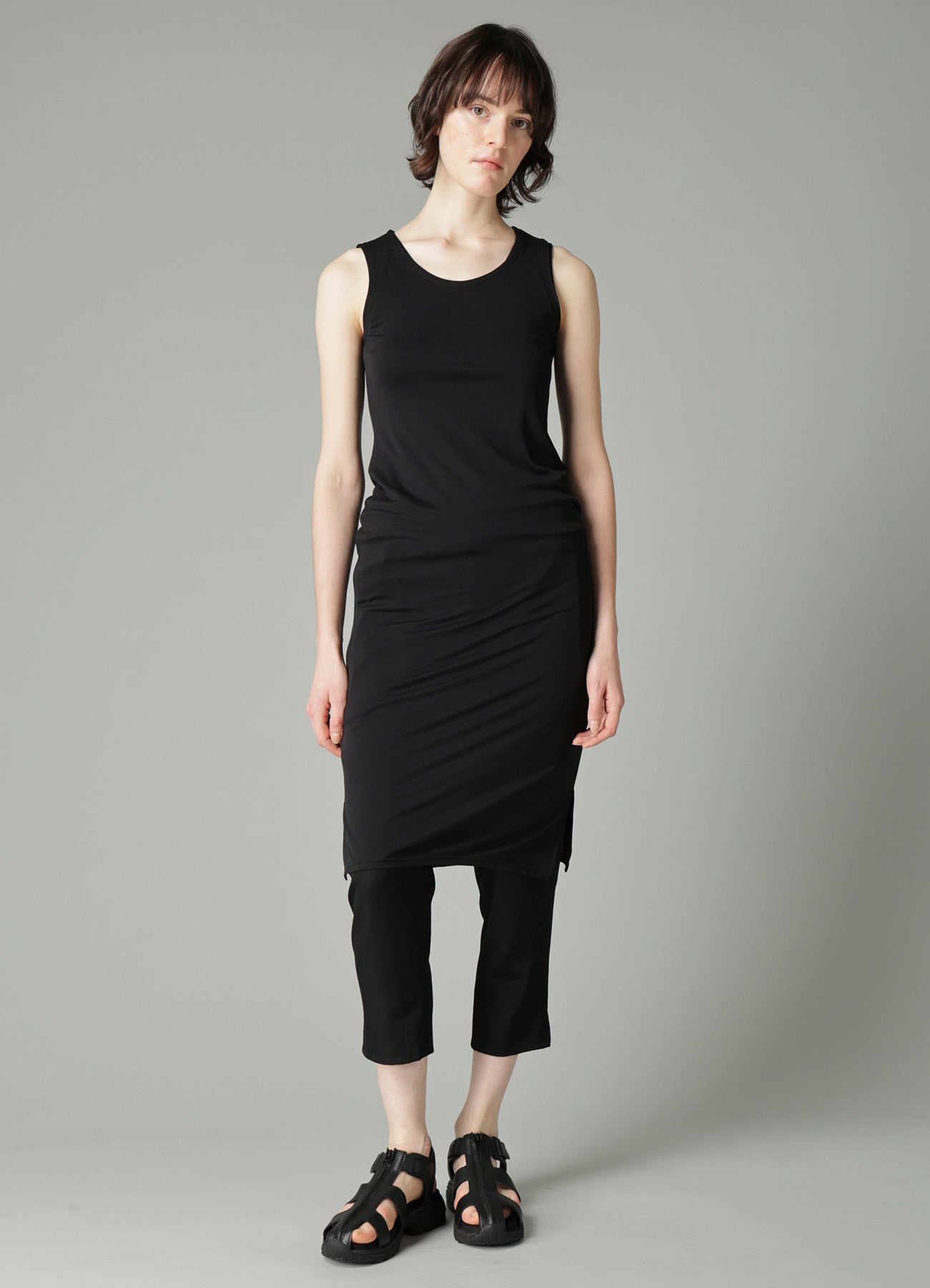 2WAY STRETCH JERSEY SLEEVELESS DRESS